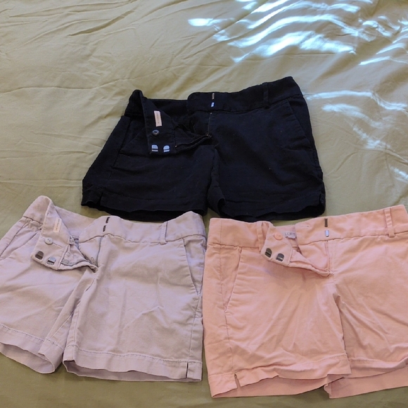 LOFT Pants - Lot of 3 LOFT Women's Riviera Shorts - Black, Gray, and Pink